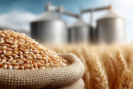 Food-Grade Milling Wheat Silos & Bagging